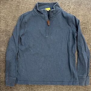 Crewcuts Navy Long Sleeve Quarter-Zip Tee